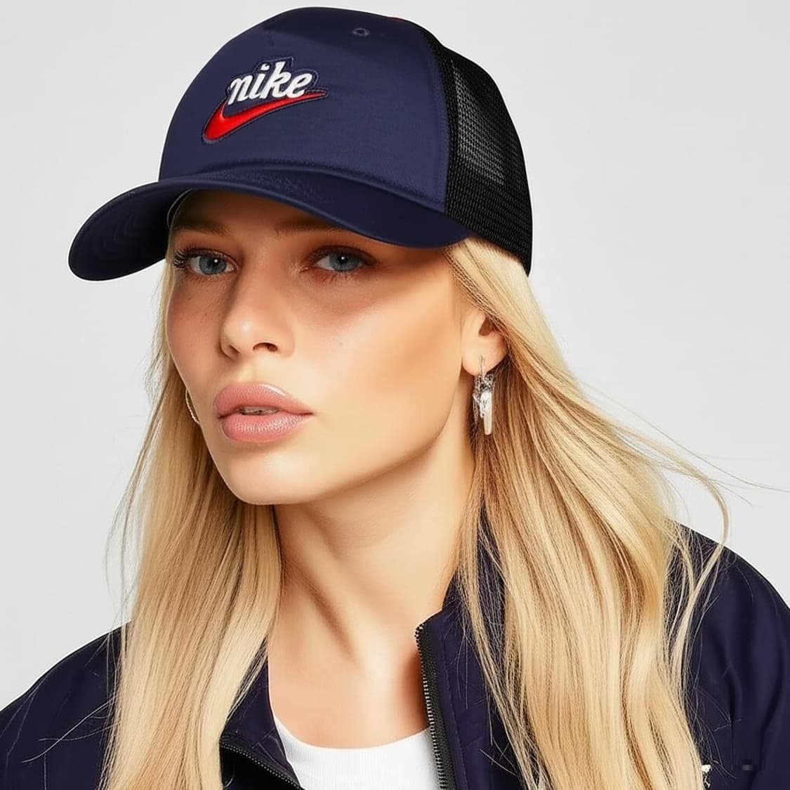 NIKE 나이키 스우시 패치 클래식 네이비 볼캡 모자 상품이미지1