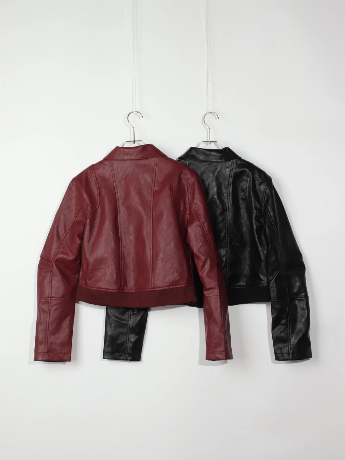 ik leather jacket burgundy 상품이미지7