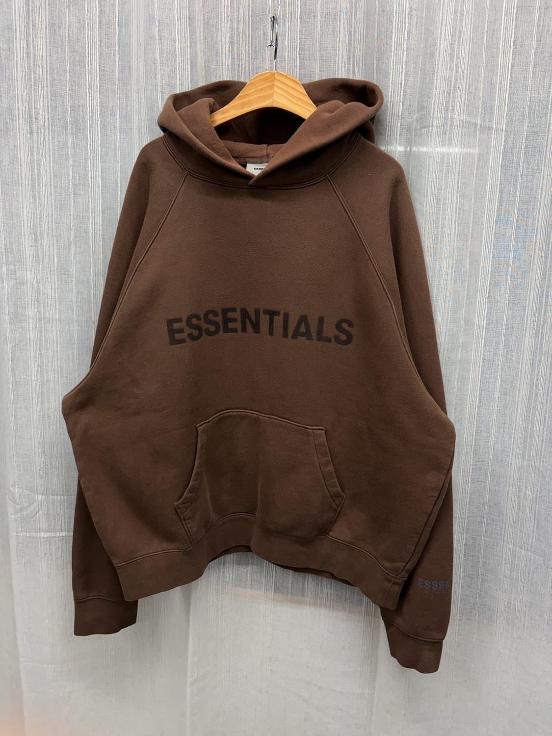 에센셜 피어오브갓 브라운 후드티 Size:M 상품이미지5