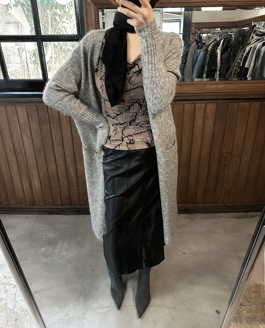 ISABEL MARANT ETOILE leather long skirt 상품이미지5