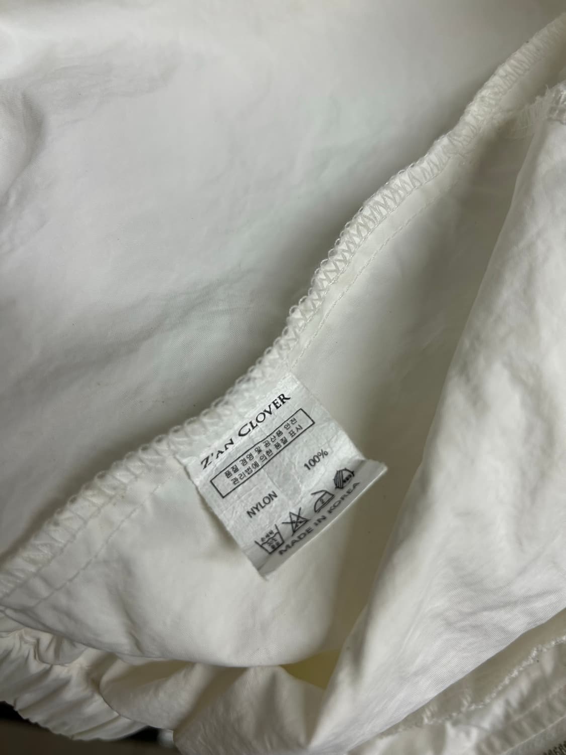 ZAN CLOVER 화이트 바람막이 상품이미지6