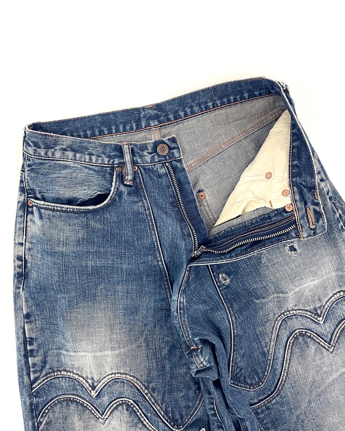 24SS 슈가힐 페이디드 모던 웨스턴 데님 와이드 트라우저 / 32 상품이미지6