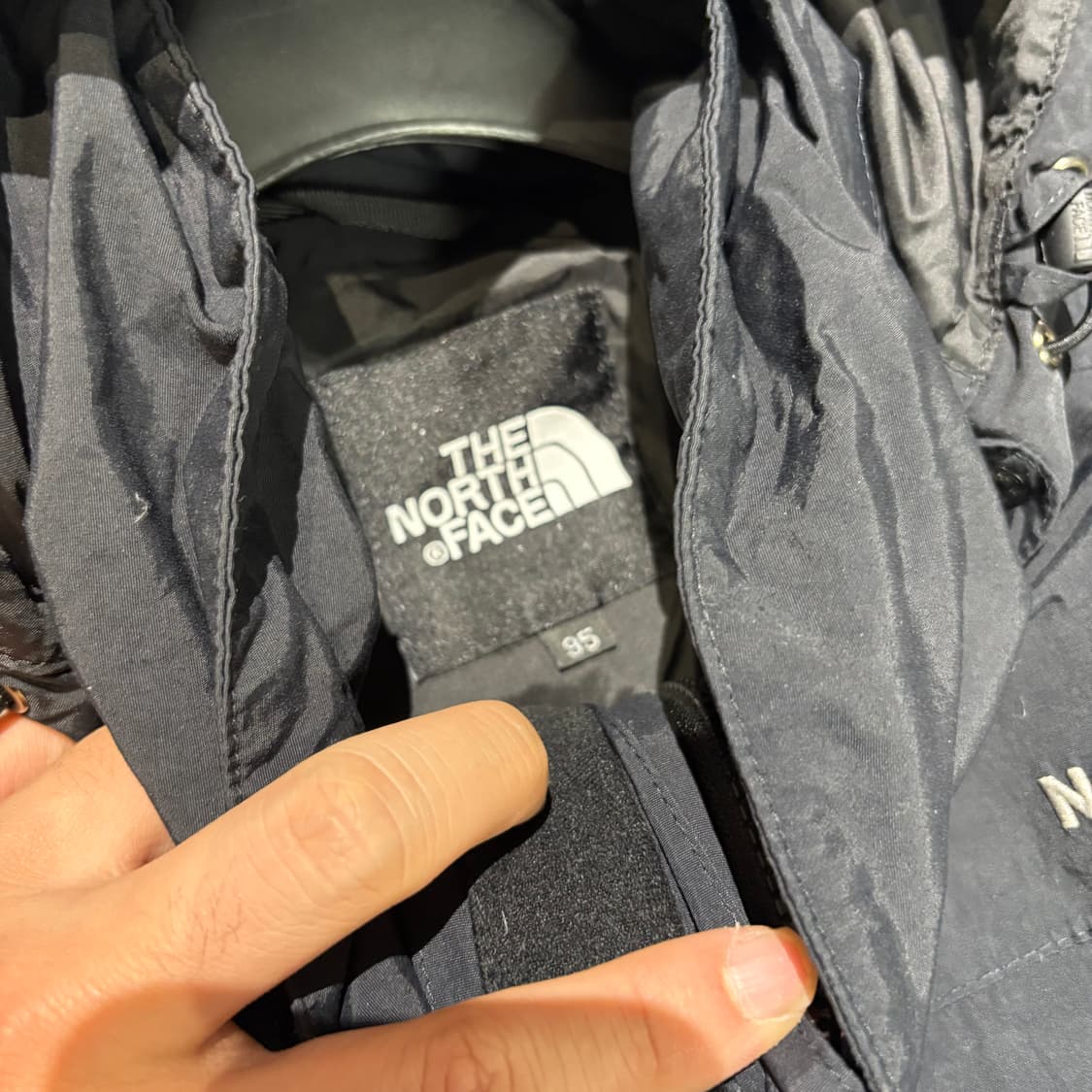 노스페이스 하이벤트 블랙 후드 바람막이 상품이미지6