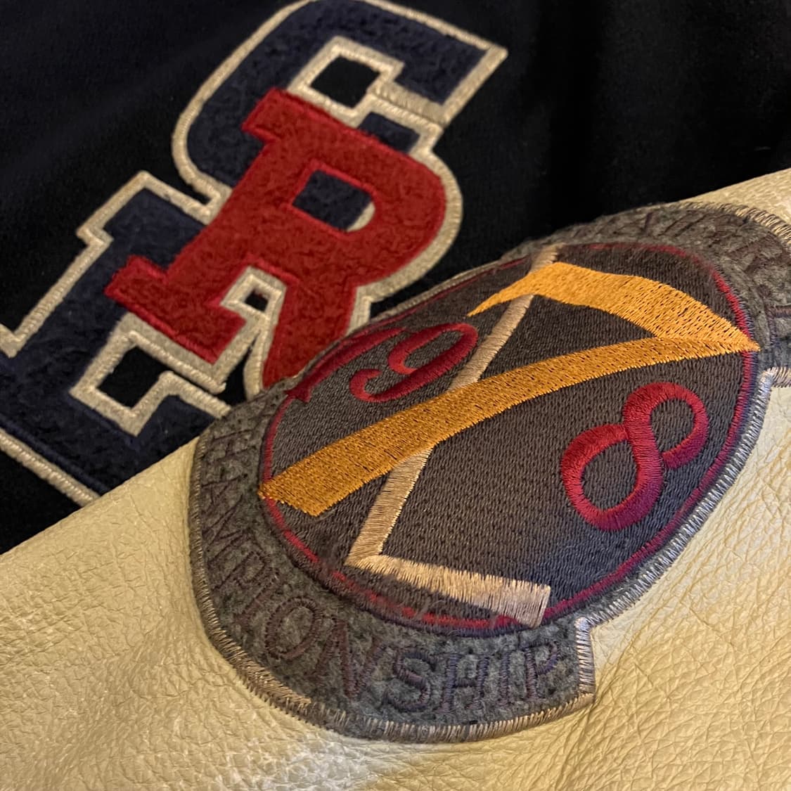 챕스 랄프로렌 1978 패치드 바시티 자켓 M 상품이미지3