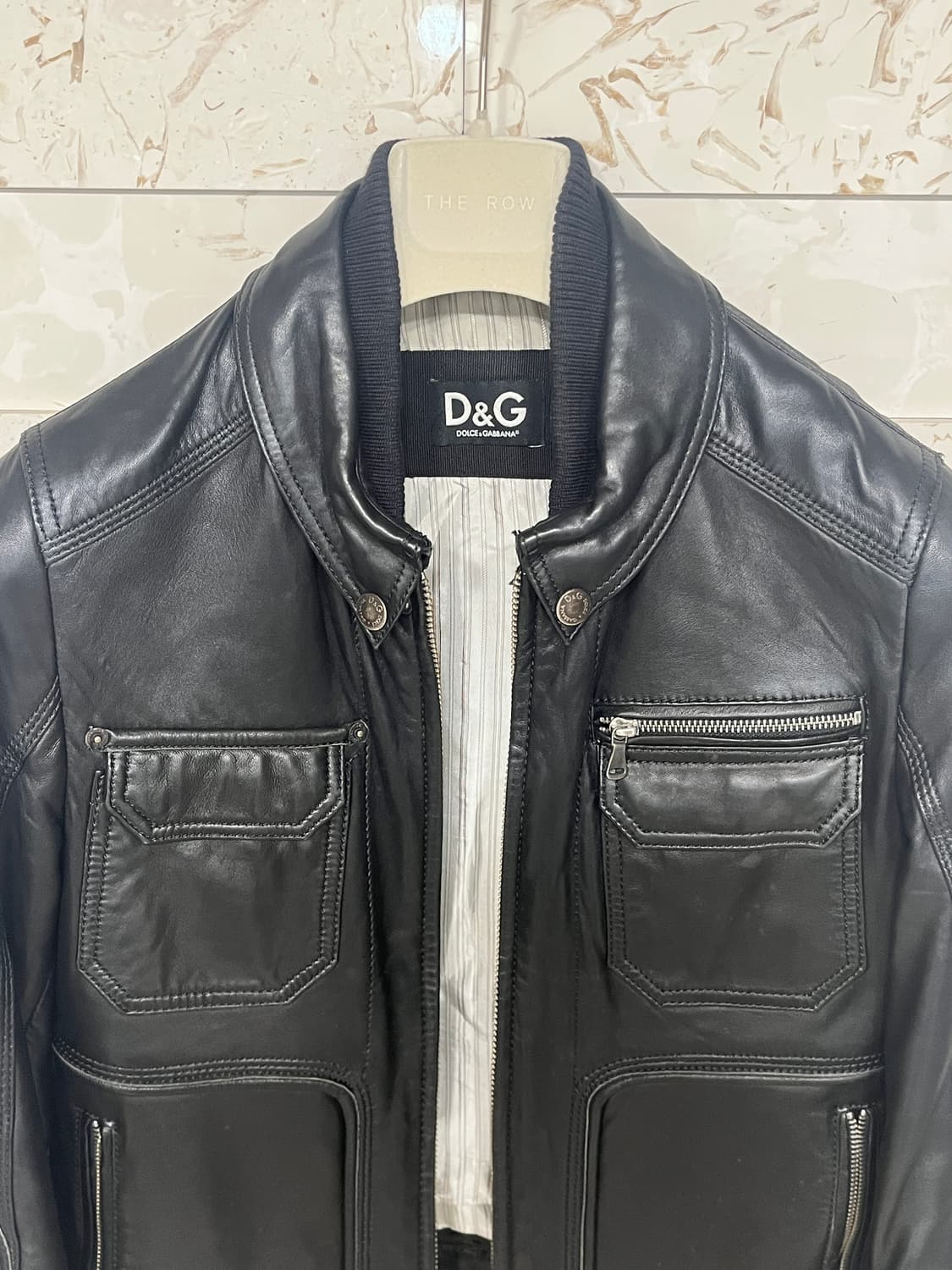 46) 돌체앤가바나 램스킨 레더자켓 상품이미지5