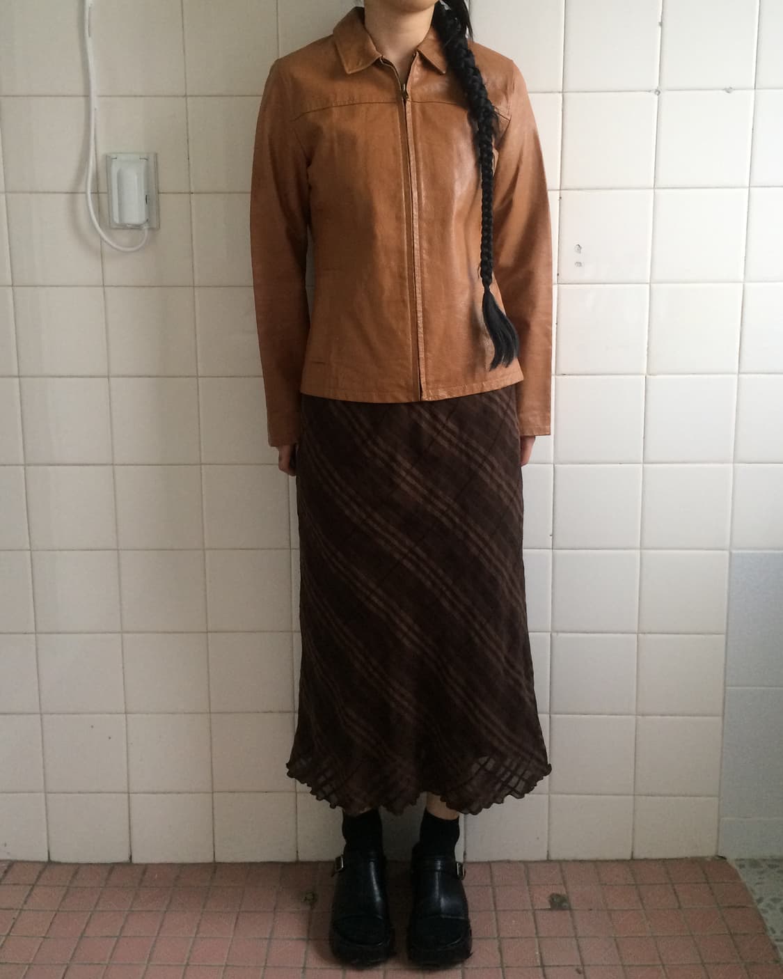 Pig skin leather jacket 상품이미지1