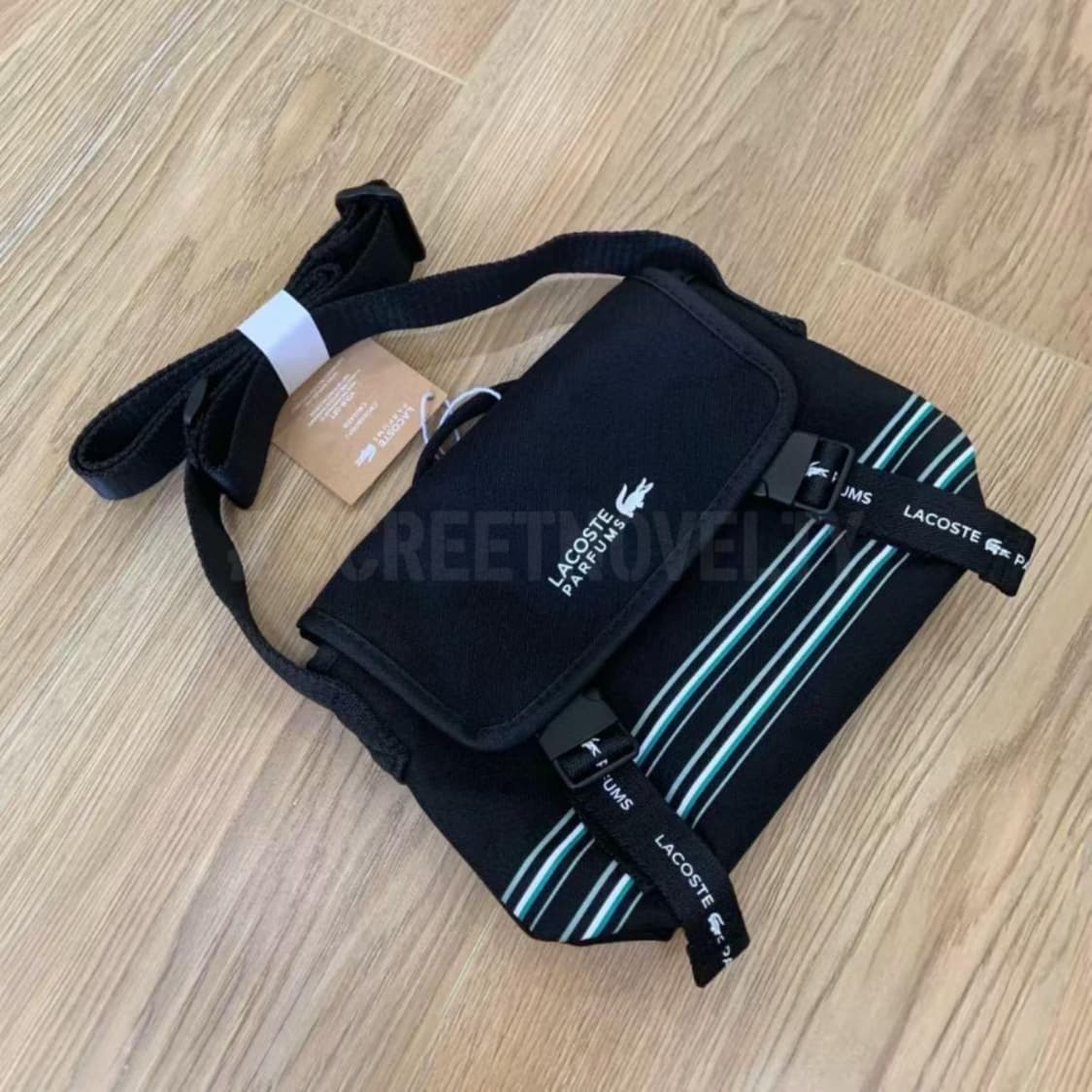 라코스테 퍼퓸 크로스바디백 메신저백 블랙 상품이미지2