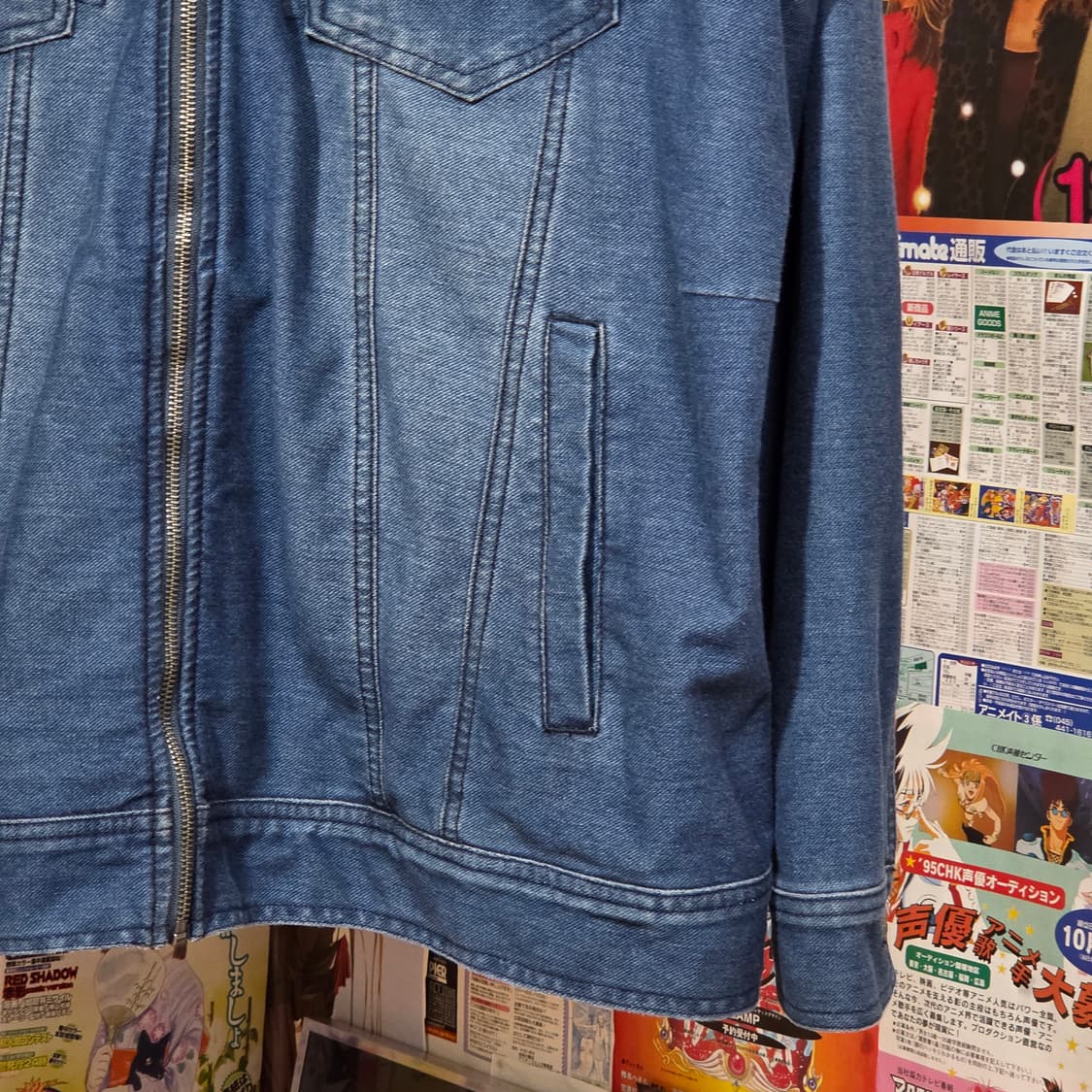 JPN 오버핏 지퍼 포켓 데님 자켓 상품이미지4