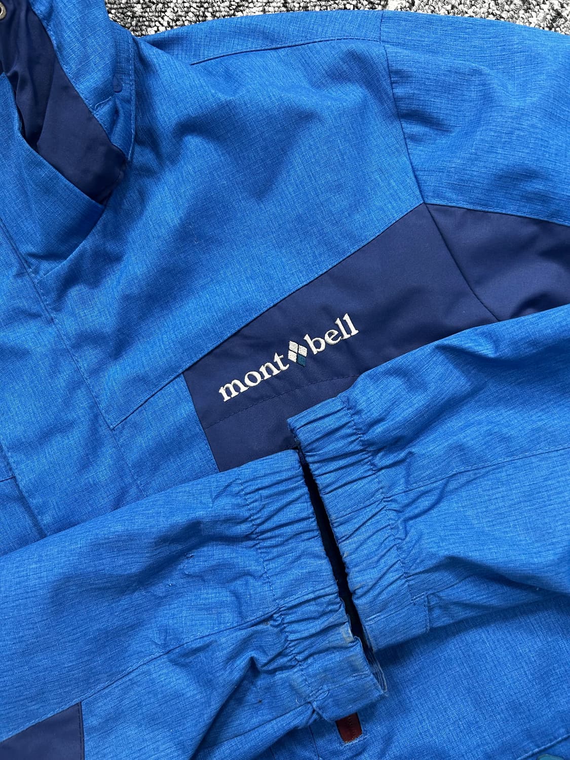 몽벨 블루 배색 바람막이 L 상품이미지6
