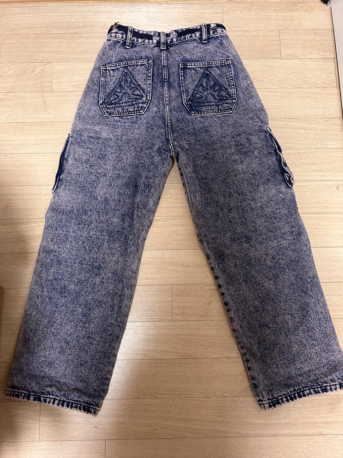 WIDE WASHING CARGO DENIM PANTS_PINK(IK2D 상품이미지7