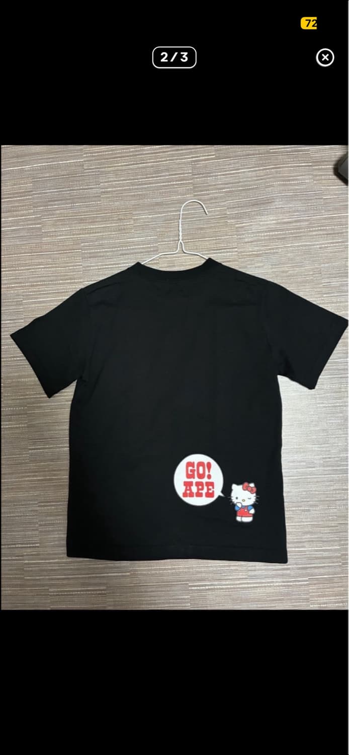 이번주만)베이프 헬로키티 콜리지 티셔츠반팔 산리오 콜라보 bape 140 상품이미지2