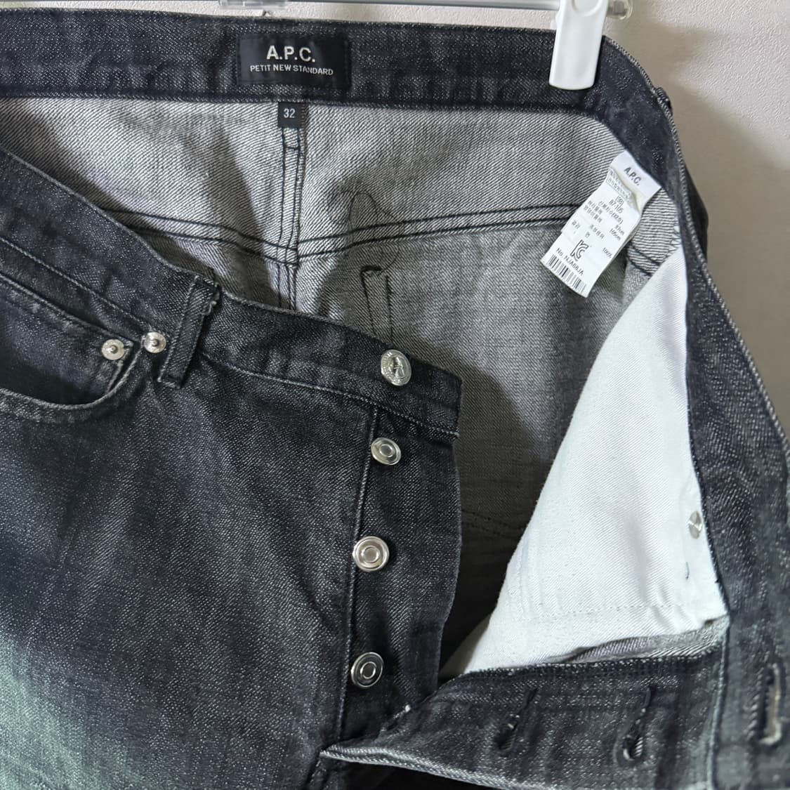 A.P.C 남성 블랙 쁘띠 뉴스탠다드 데님 32(남성 31-32정도) 상품이미지7