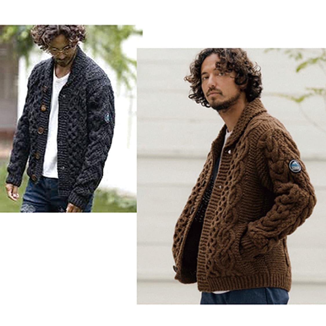 HIMALAYAN CLIMBER’S hand-knit 울가디건 상품이미지1
