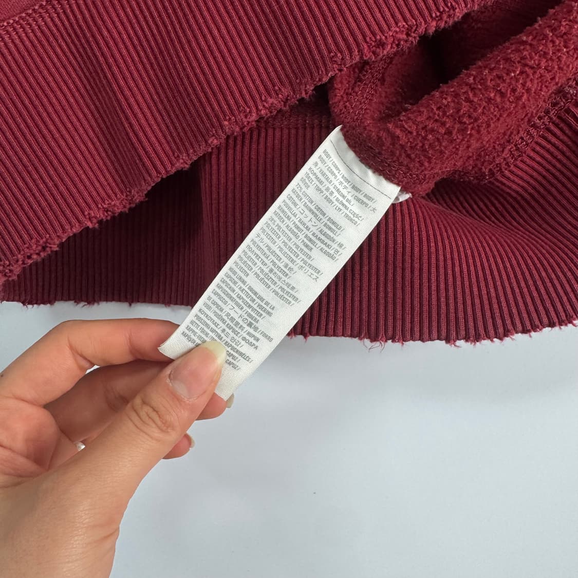 Abercrombie 아베크롬비 버건디 후드티 상품이미지6