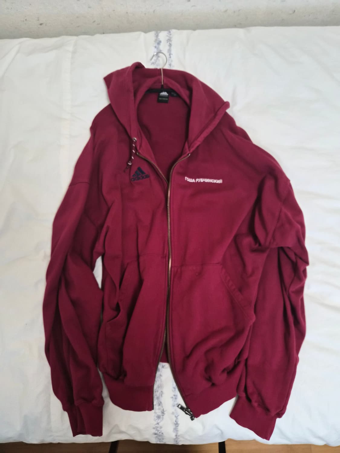 [S] 고샤루브친스키x아디다스 후드집업 버건디 상품이미지1