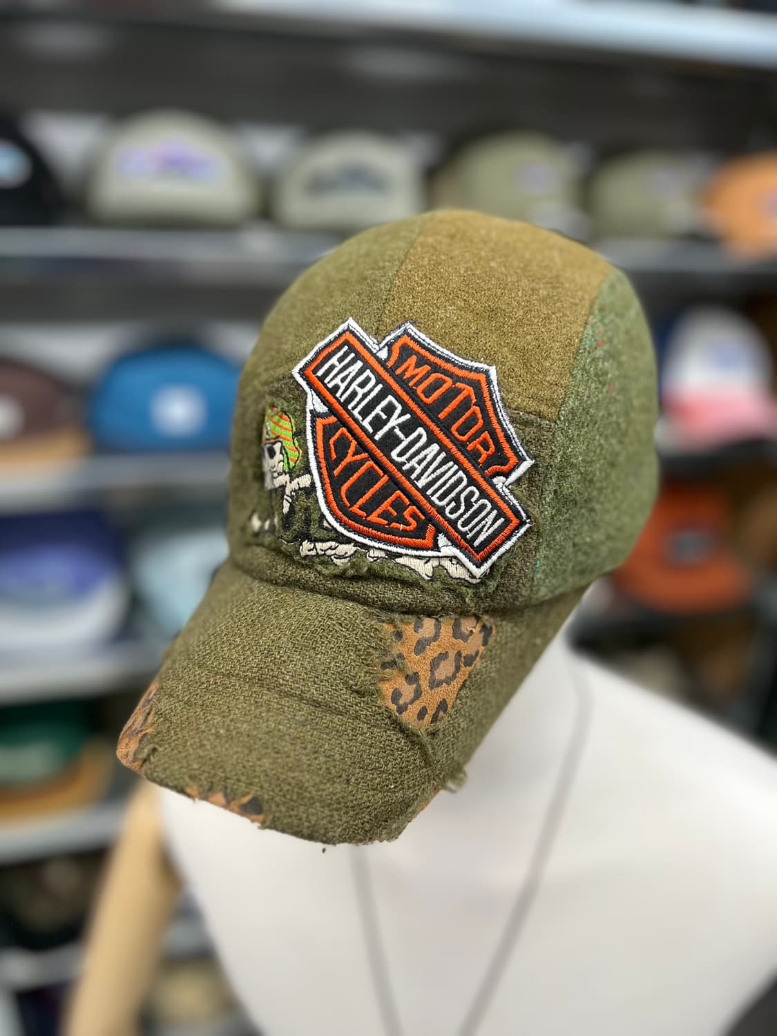 스타일 밀리터리 스컬 군모 상품이미지4