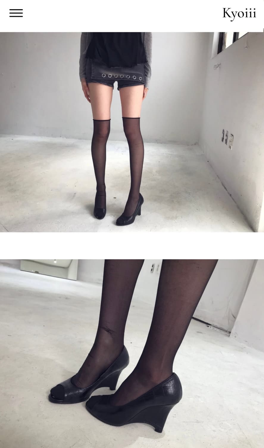 쿄이 kyoiii 클래식 크록 웨지힐 235 새상품 상품이미지3