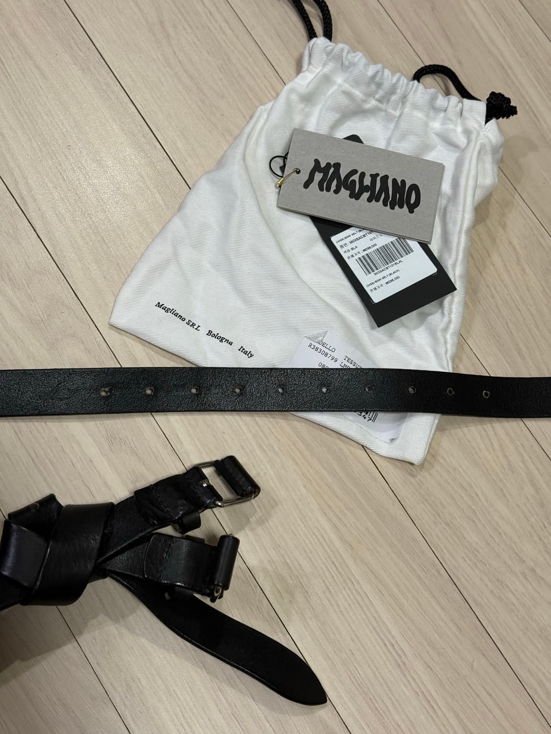 (L)magliano bow belt black 상품이미지2