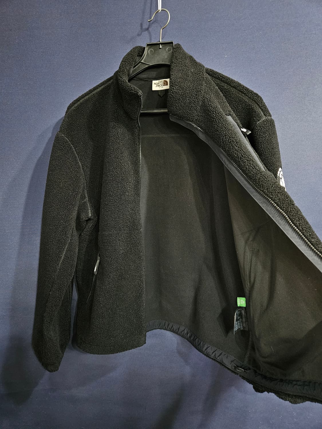 노스페이스 블랙 남성 세미오버핏 105~110 후리스 집업자켓  상품이미지8