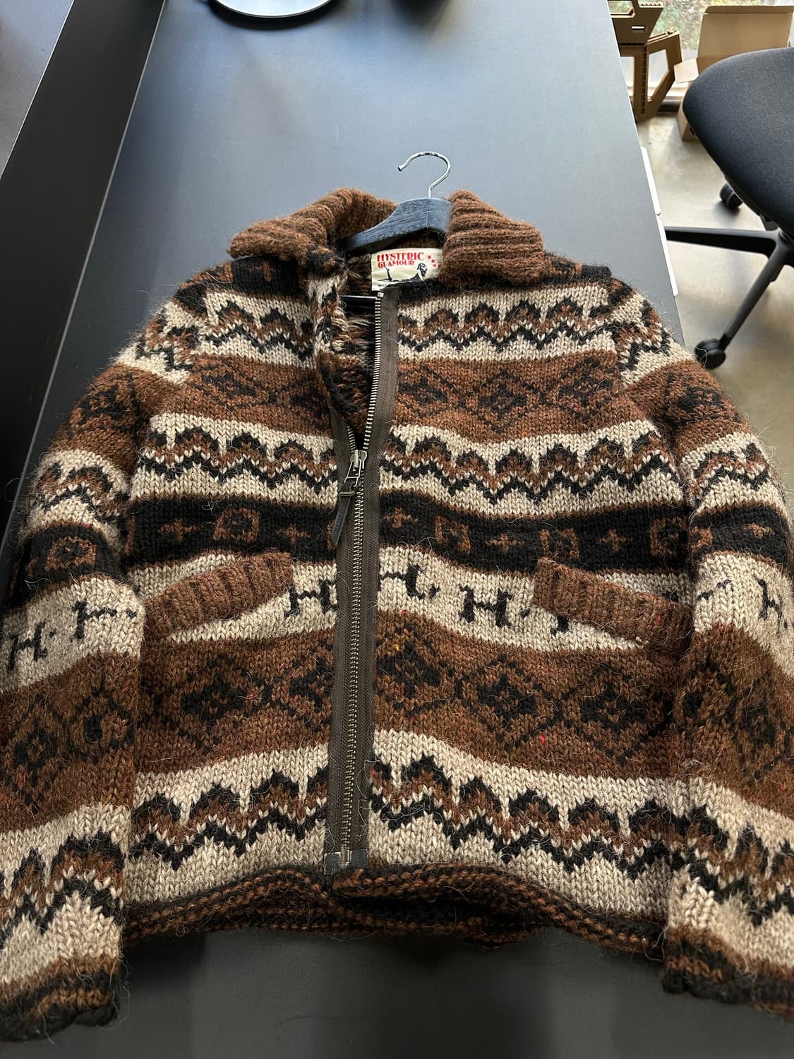 히스테릭글래머 히스걸빅로고 사선지퍼 코위찬 상품이미지7