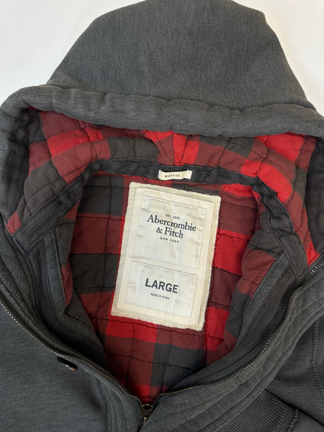 아베크롬비 커팅데미지 버튼 후드자켓 상품이미지4