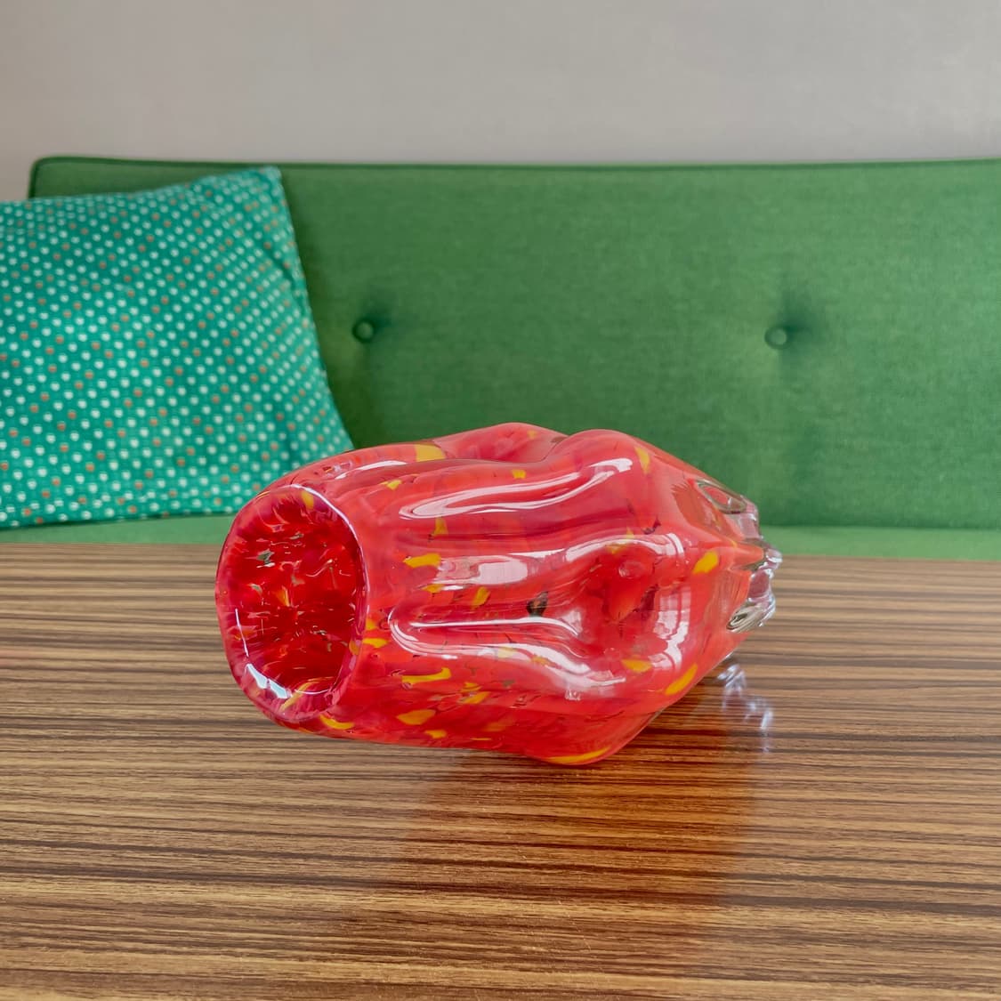 [70’s Vintage] 빈티지 블로운 글라스 유리 화병 상품이미지7