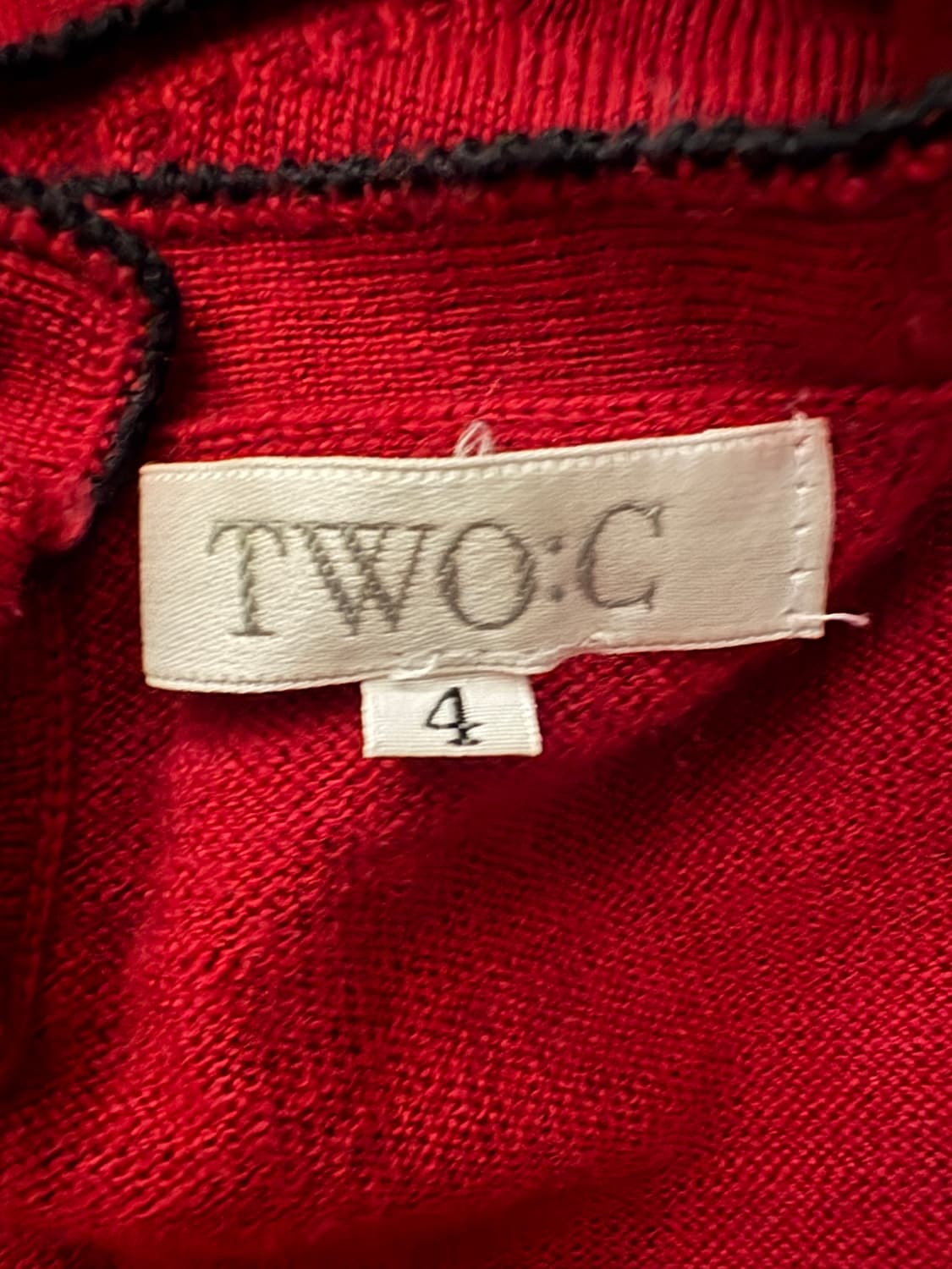 레드 빨강 니트 반팔티 모리걸 상품이미지2