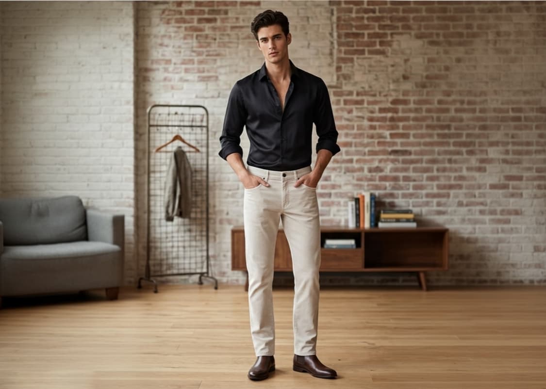 [S급] 헤지스 데님 시리즈 스탠다드핏 코튼 팬츠 (78) 상품이미지1