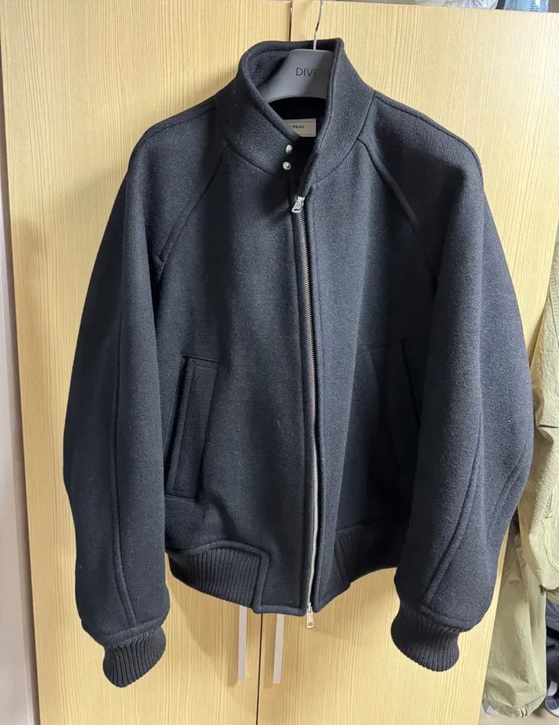 [L] 애프터프레이 울 해링턴 자켓 블랙 상품이미지1