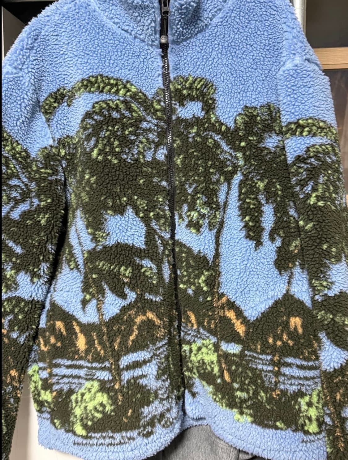 스투시 하와이안 자카드 후리스 M사이즈 상품이미지3