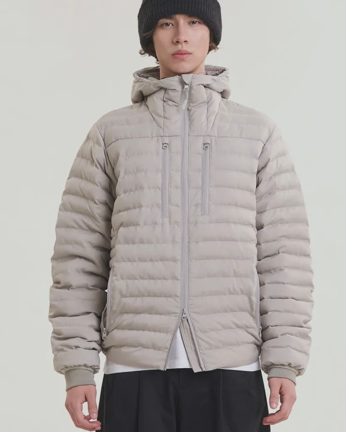 노이즈 라이트 경량 패디드 자켓 그레이 M사이즈 상품이미지1
