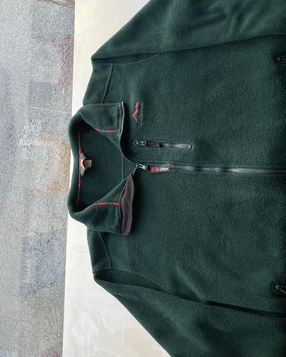 90’s USA L.L.Bean outdoor fleece zipup L 상품이미지7