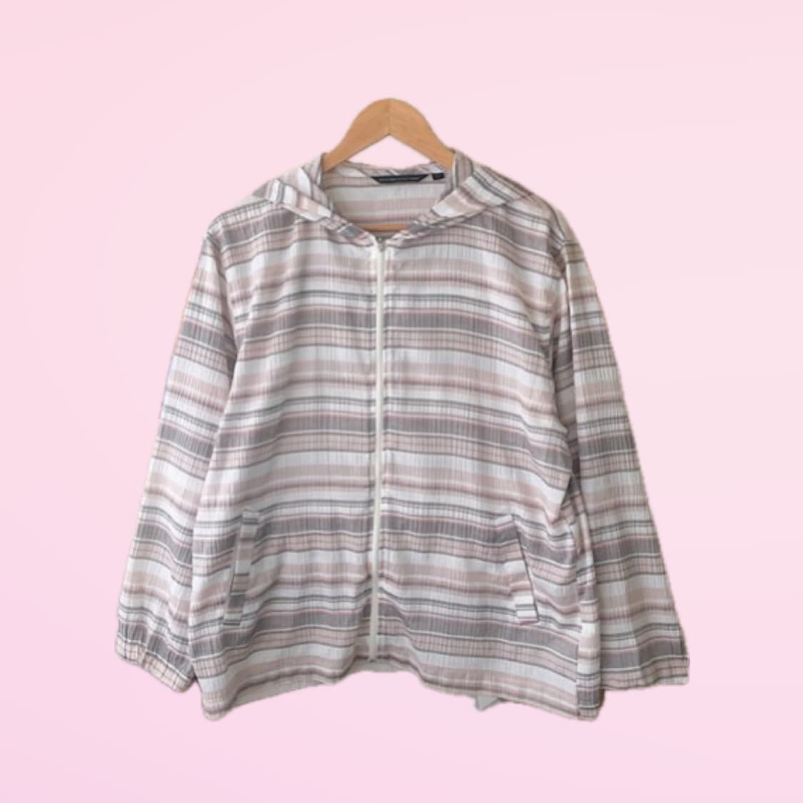 Stripe hood zipup 상품이미지1