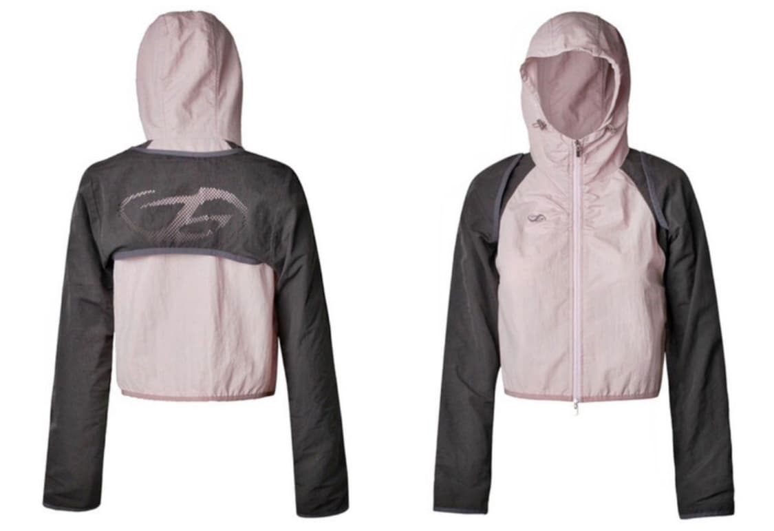 허그유어스킨 볼레로 윈드쉘 바람막이 핑크 상품이미지1