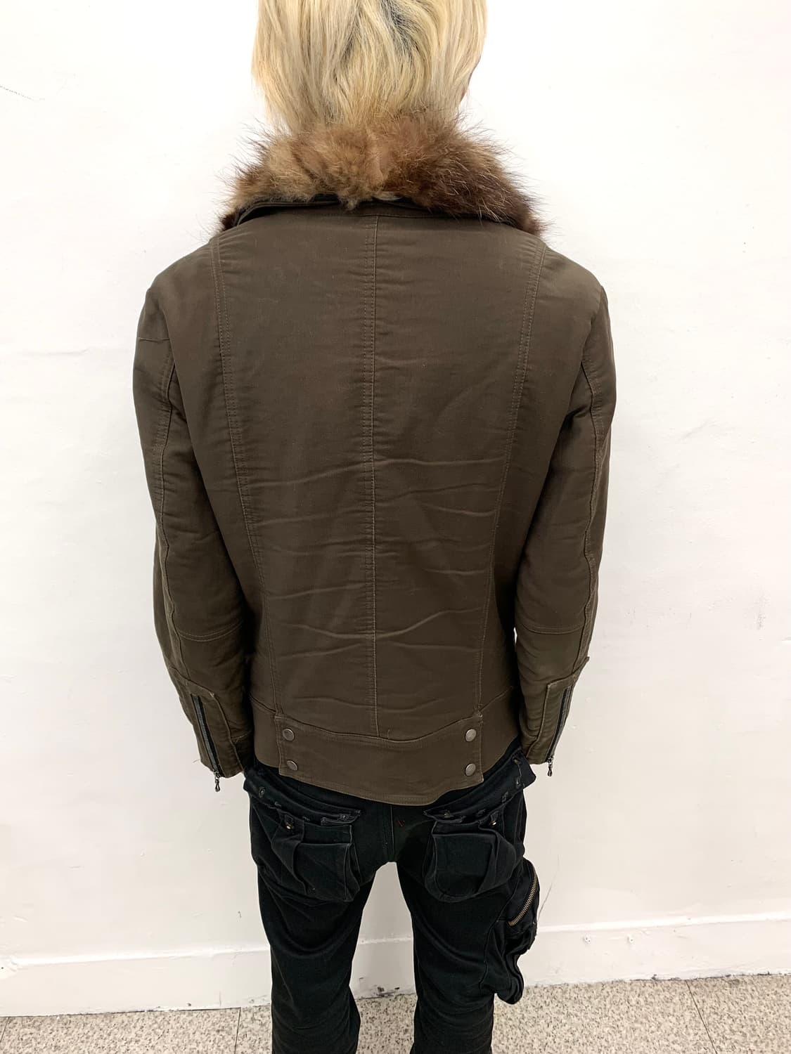 Shellac fur trimmed rider jacket   상품이미지9