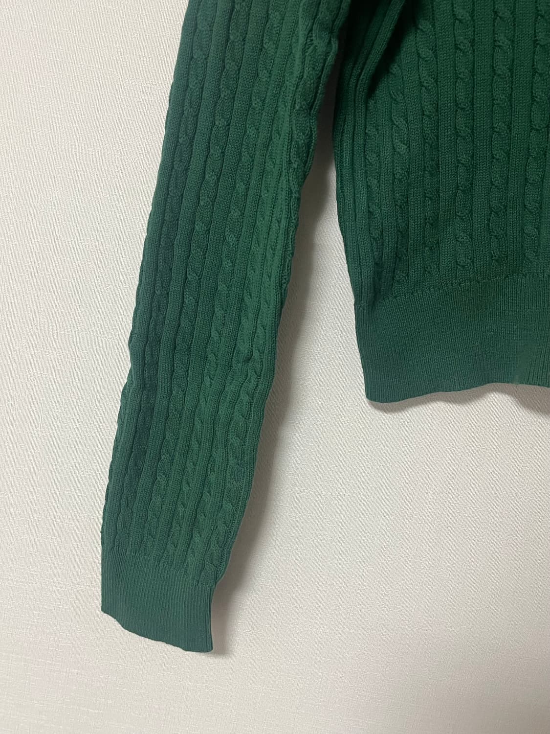 키르시 크롭 니트 그린 상품이미지6