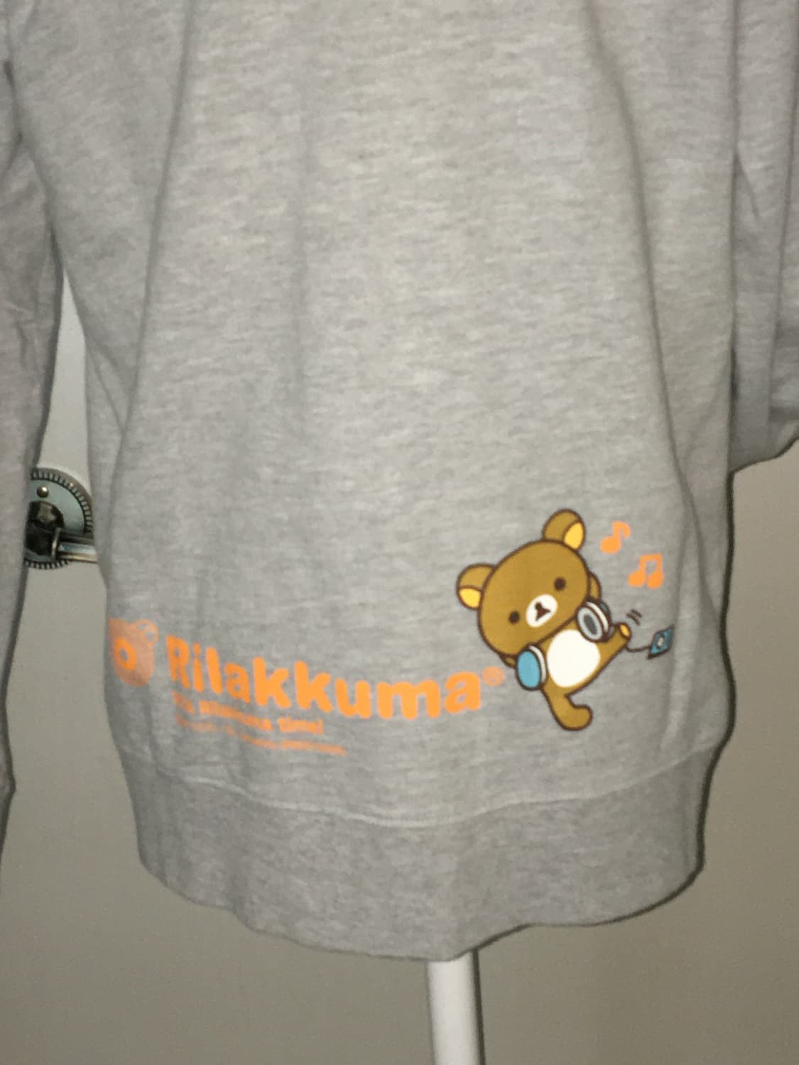 Rilakuma hood zip up 리락쿠마 후드집업 키즈 L  상품이미지4