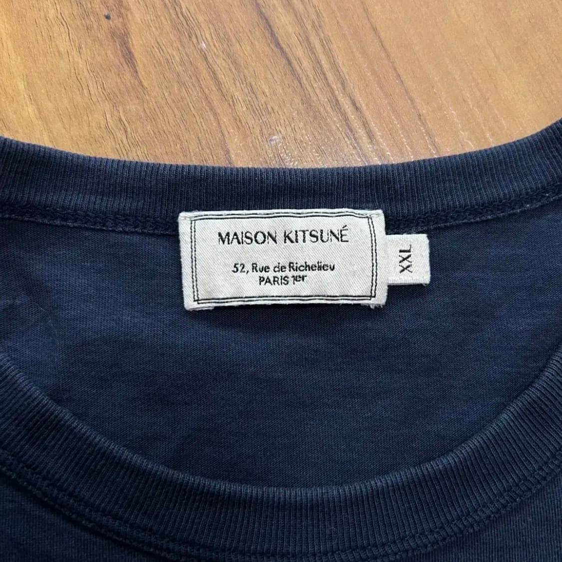 메종키츠네 네이비 폭스헤드 반팔(2XL) 상품이미지2