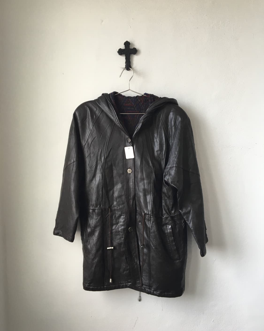 Leather brown safari jacket 상품이미지2