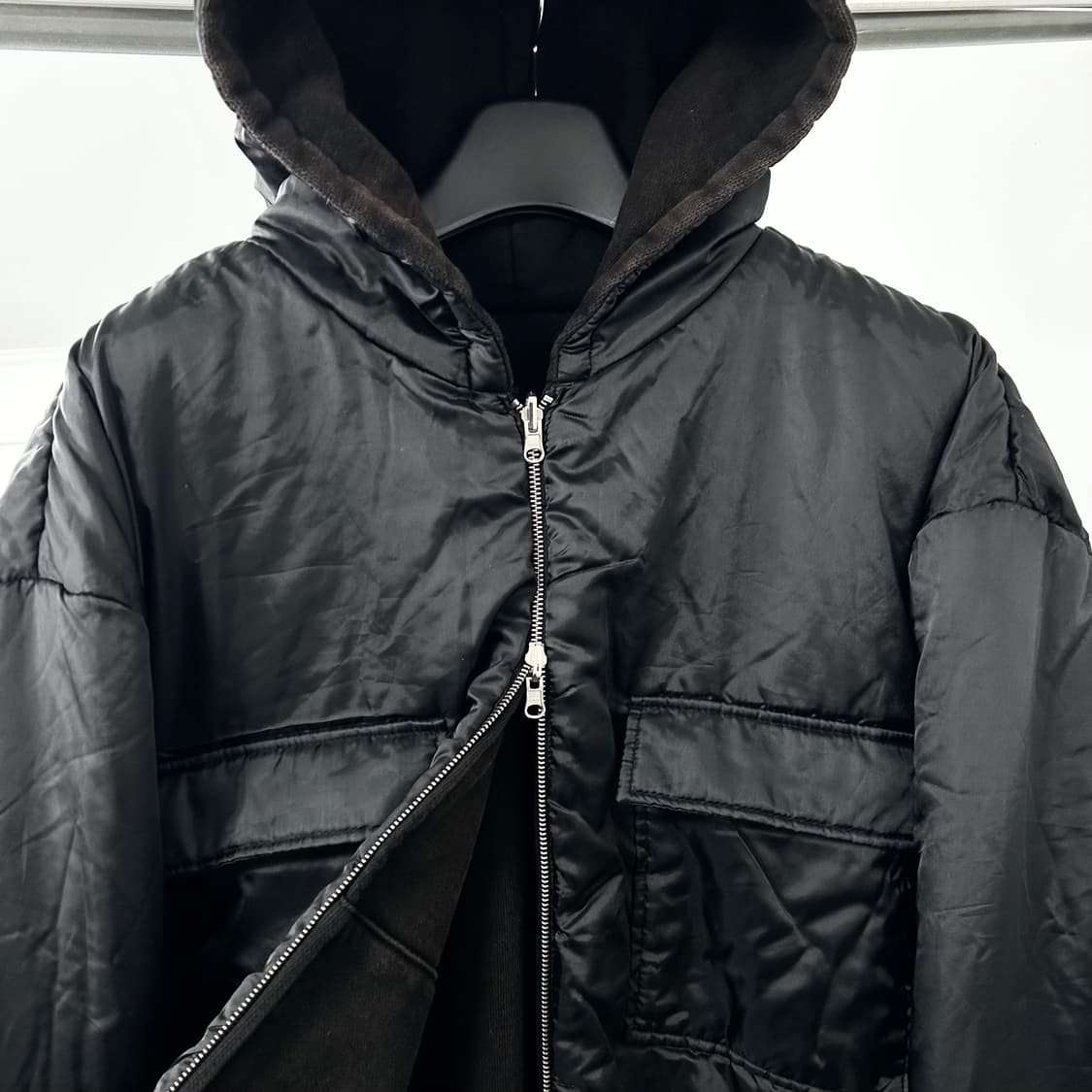 아워파스 PAS 018 리버시블 패딩 후드 집업 상품이미지9