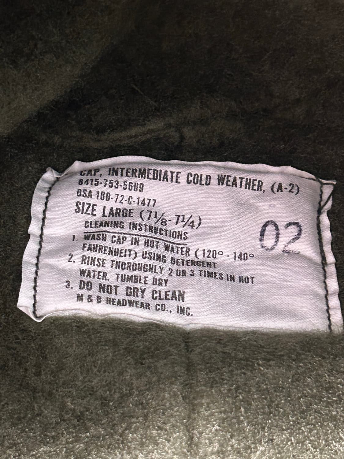 70s 미 해군 A-2 데크 캡 [US Navy A-2 Deck Cap] 상품이미지8