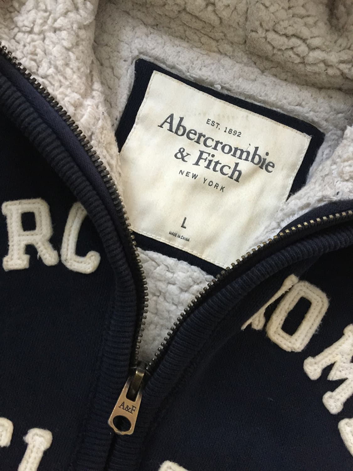 Unisex Abercrombie Hood Zip-Up 95~100 상품이미지4