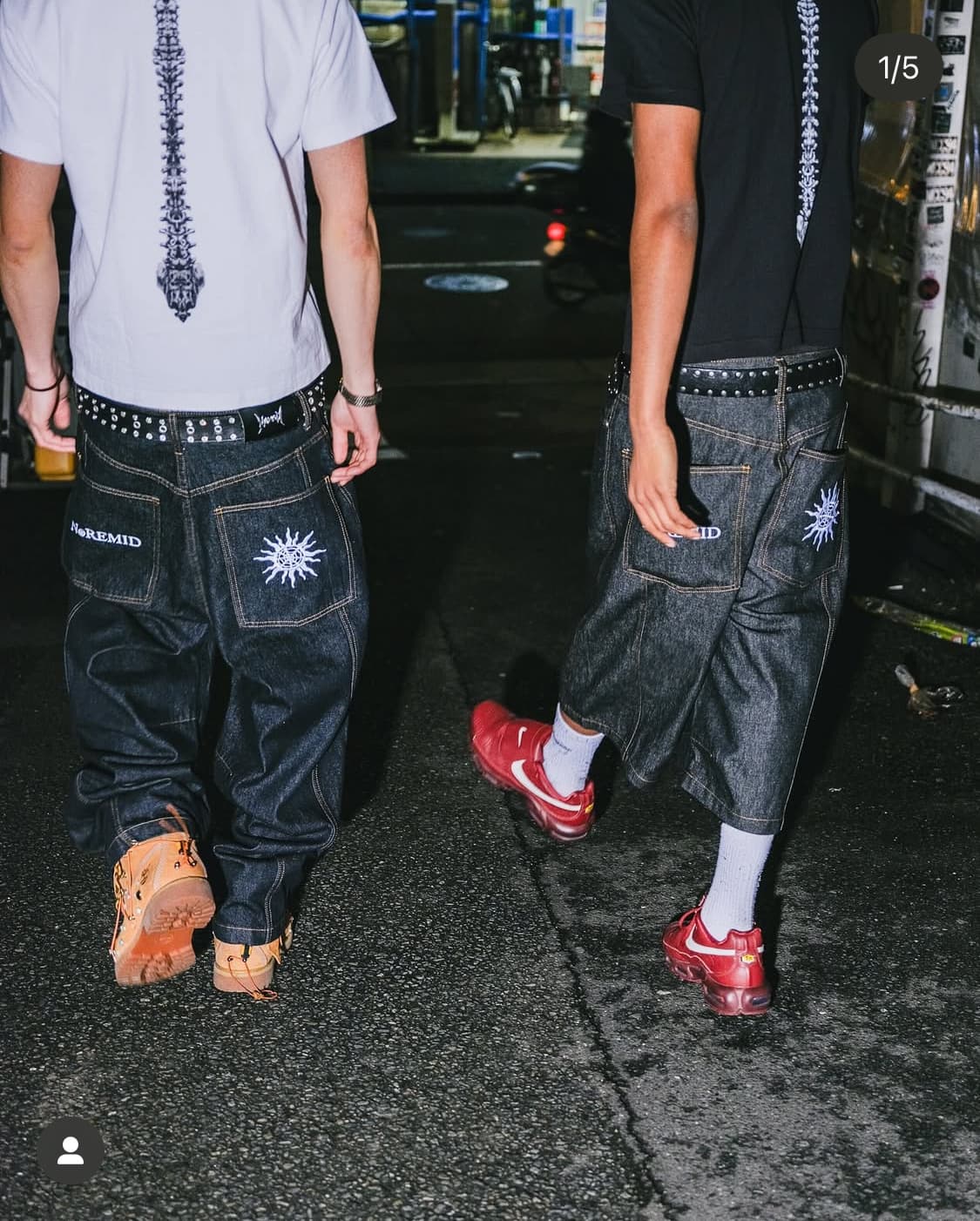 NOREMID RIGIT BAGGY JORTS – BLACK 상품이미지4