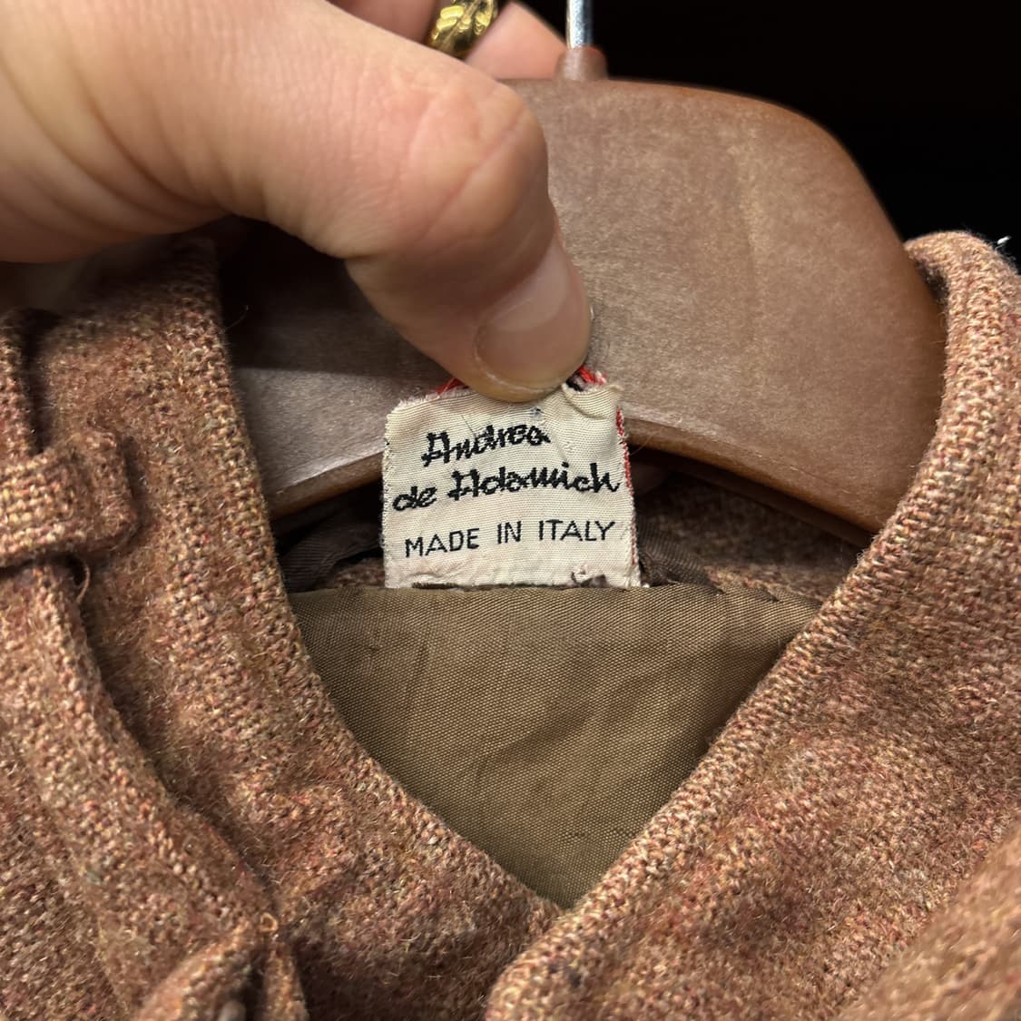 80s 말보로 레저웨어 발렌티노 생산 보카시 울 니트 블루종 N1144 상품이미지10