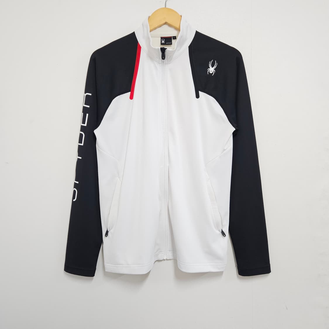 L 100 스파이더 블랙 화이트 트랙탑 져지 상품이미지2