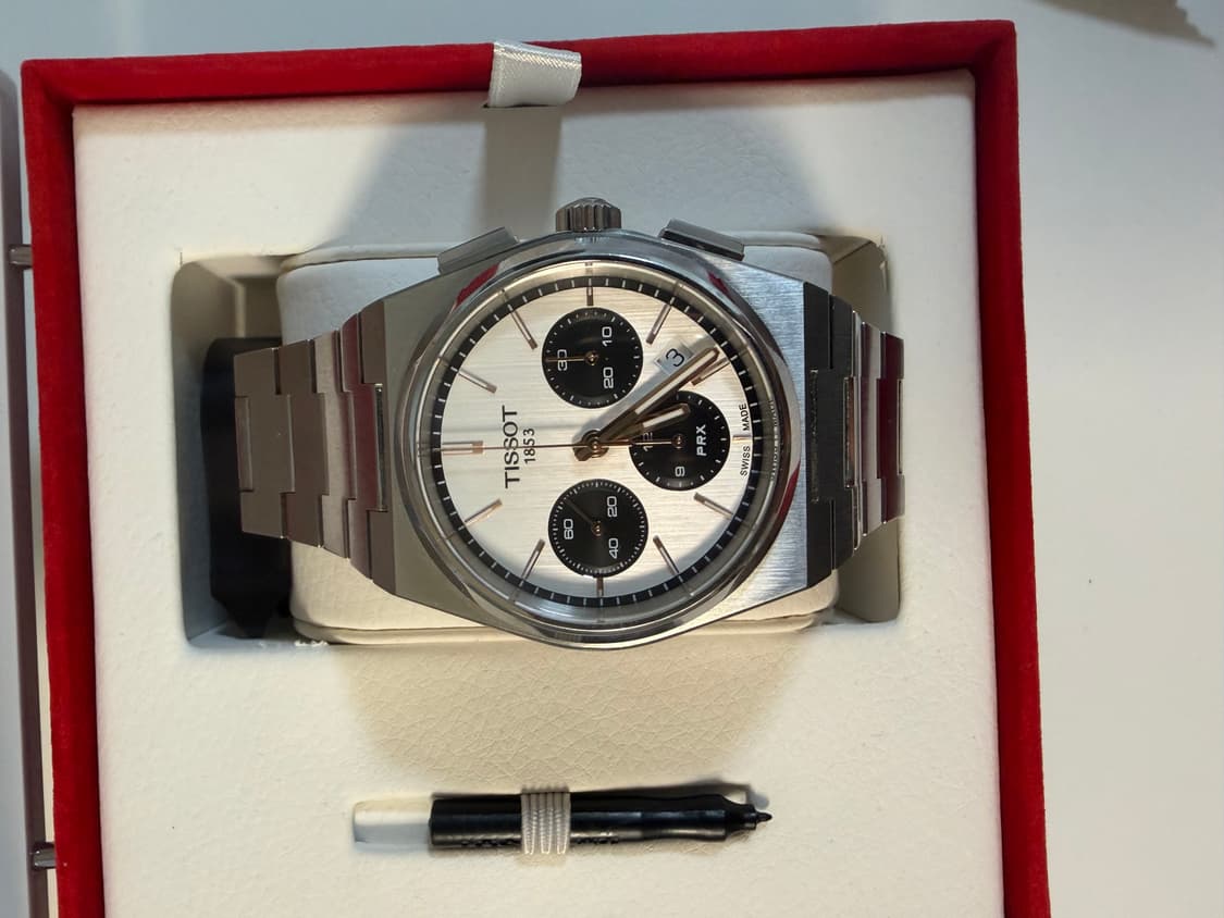 티쏘 prx 오토 크로노그래프 화이트 상품이미지2