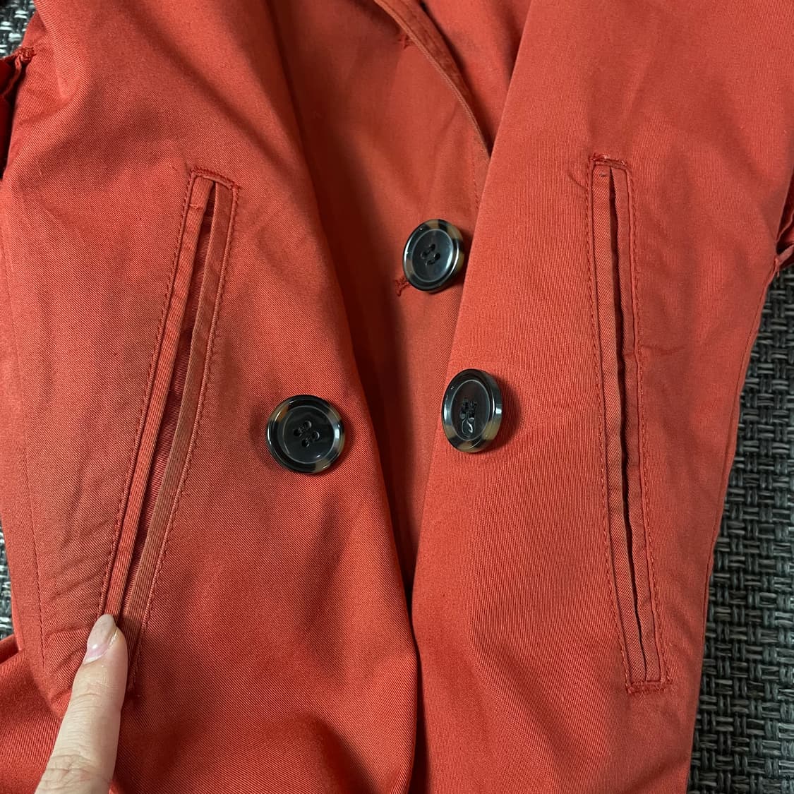  JPN 오렌지 트렌치 더블코트 상품이미지5