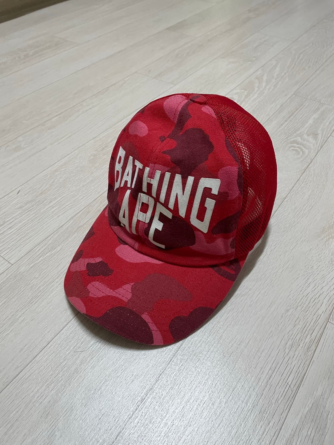 올드 베이프 nyc로고 캔버스 메쉬 캡 상품이미지1