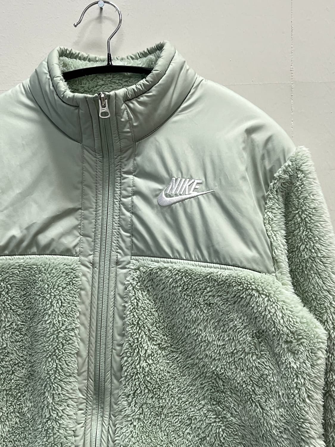 나이키 여성 스포츠웨어 플러시 재킷 그린 상품이미지3