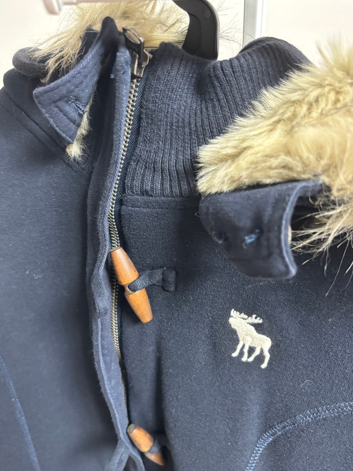 아베크롬비 기모 털 떡볶이 코트 M 상품이미지6